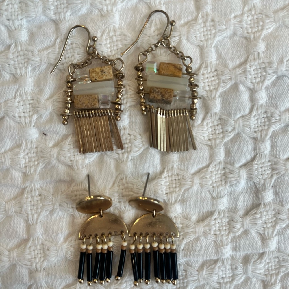 Two world market earrings
